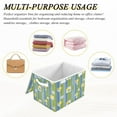 thumbnail image 6 of IAUYY 42*32*30cm Storage Bin with Lid Storage Boxes with Handles,300D Oxford Fabric+Hollow Board Applicable to Clothes Storage Office Storage,Lemon Daisy, 6 of 6