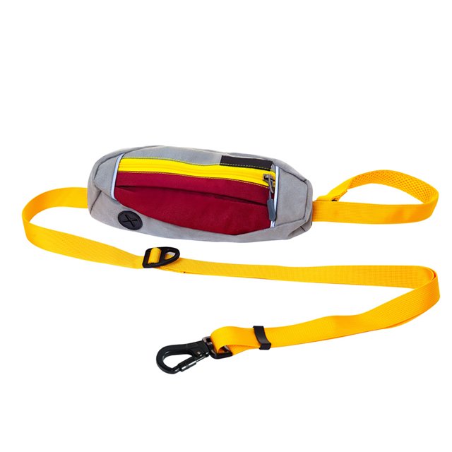 Premium Dog Leash Adjustable Length Handle Bungee Leash with Pouch For Walking Hiking Jogging Biking Running