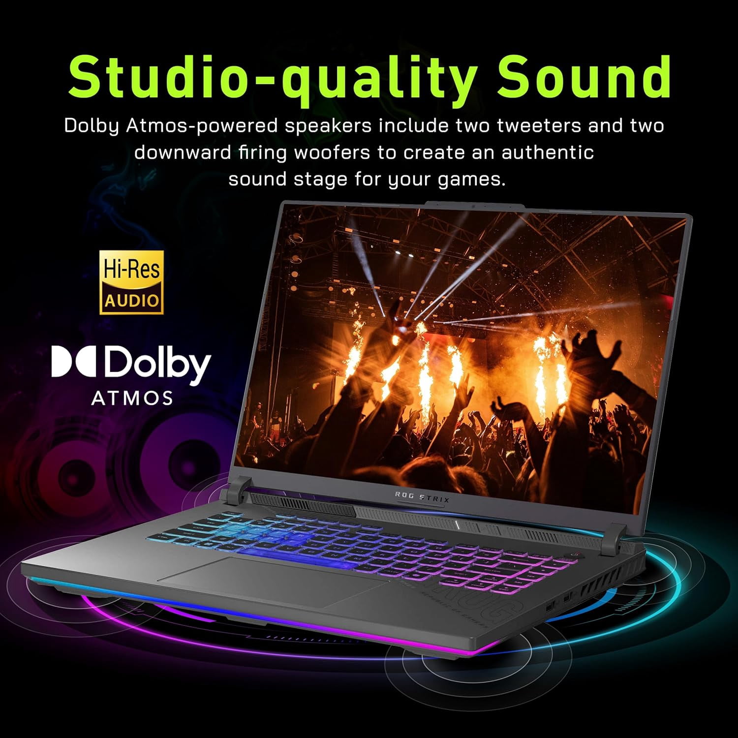 ASUS ROG Strix G16 16" WUXGA 165Hz Gaming Laptop, GeForce RTX 5070 8GB GDDR7, AMD Ryzen 9 8940HX, 16GB DDR5, 2TB Storage (1TB SSD+1TB Docking Station Set), 4-Zone RGB Backlit Keyboard, Win 11, Gray