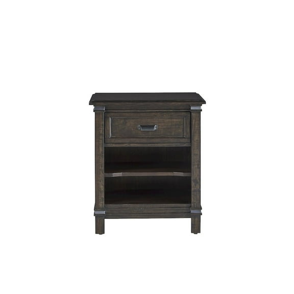 American Woodcrafters Farmwood 1-drawer Rustic Brown Wood Nightstand