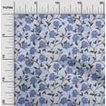 thumbnail image 2 of oneOone Cotton Flex Medium Blue Fabric Floral Fabric For Sewing Printed Craft Fabric By The Yard 40 Inch Wide, 2 of 5