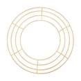thumbnail image 4 of Wire Wreath Frame Wreath Rings Floral Crafts Christmas Wreath Frame Iron Flower Gold 40cm, 4 of 8