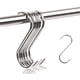 thumbnail image 1 of ZHAOCHENG Ganchos en S 10 piezas, ganchos de metal en forma de S, gancho multifunción, para cocina, baño, dormitorio y oficina(Plata), 1 of 5