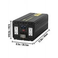 thumbnail image 2 of VEVOR Power Inverter 5000w Modified Sine Wave Inverter DC 12V to AC 110v Car Converter with LCD Display Remote Controller LED Indicators, 2 of 9
