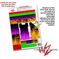 thumbnail image 4 of Skin Decal Wrap 2 Pack for DJI Ryze Tello Drone Fire Purple DRONE NOT INCLUDED, 4 of 4