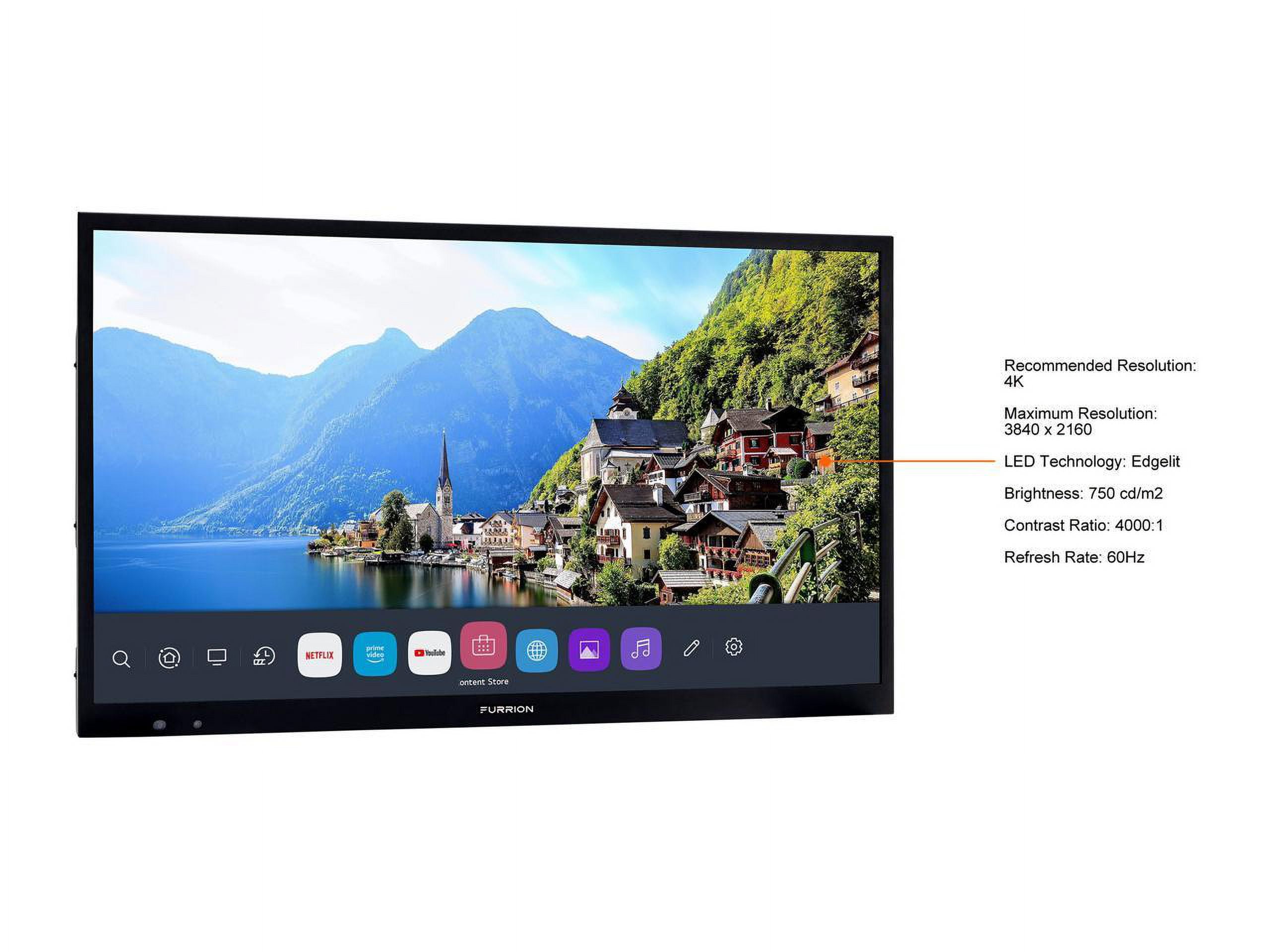 Furrion 43" Aurora® Partial Sun Smart 4K UHD LED Outdoor TV (FDUP43CSA)