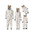 thumbnail image 3 of Matching Family Christmas Pajamas Sets Elk Antler Hooded Romper PJ's Zipper Jumpsuit Loungewear, 3 of 10