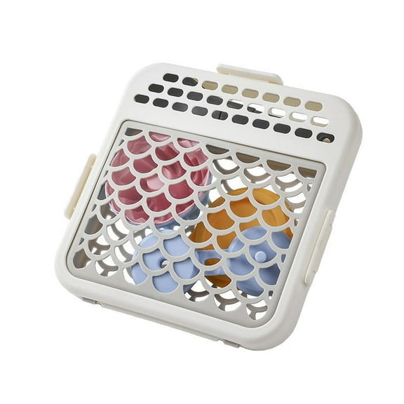 Dishwasher machine accessories cleaning basket, kitchen silicone elastic mesh drainage basket, multi-purpose mini basket, drainage storage box