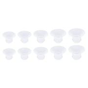 M Buder 10 Pcs Silicone Wearable Breast Pump Flange Inserts (13/15/17/19/21 mm / 0.51/0.59/0.67/0.75/0.83 inches) Liquid Silicone Replacement Accessories for M5 M9 Pumps