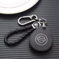 thumbnail image 1 of Handmade Genuine Leather Fob Car Smart Key Case for Harley Davidson X48 1200 Street Glide Protection Cover Keychains Accessories, 1 of 5