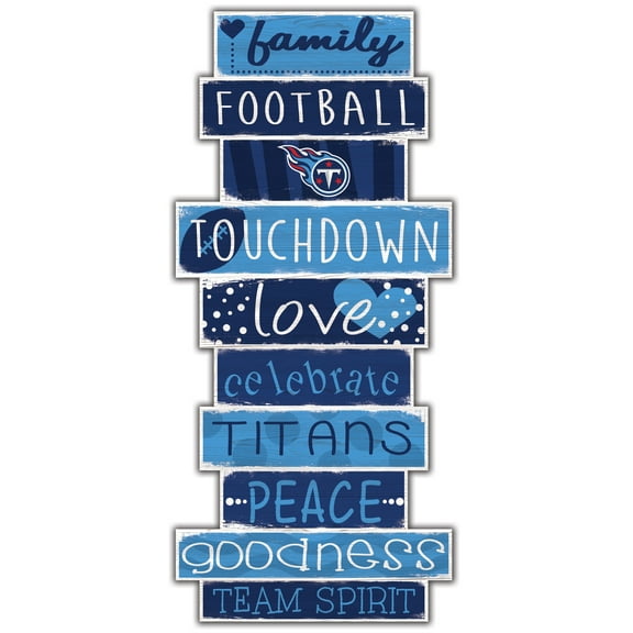 Tennessee Titans 5'' x 24'' Celebrations Stack Sign