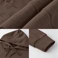 thumbnail image 6 of Axiiglly Hoodies for Men Drawstring Long Sleeve Brown Pullover Sweatshirt with Pockets Casual Trendy Big & Tall Hoodies S-3XL, 6 of 6