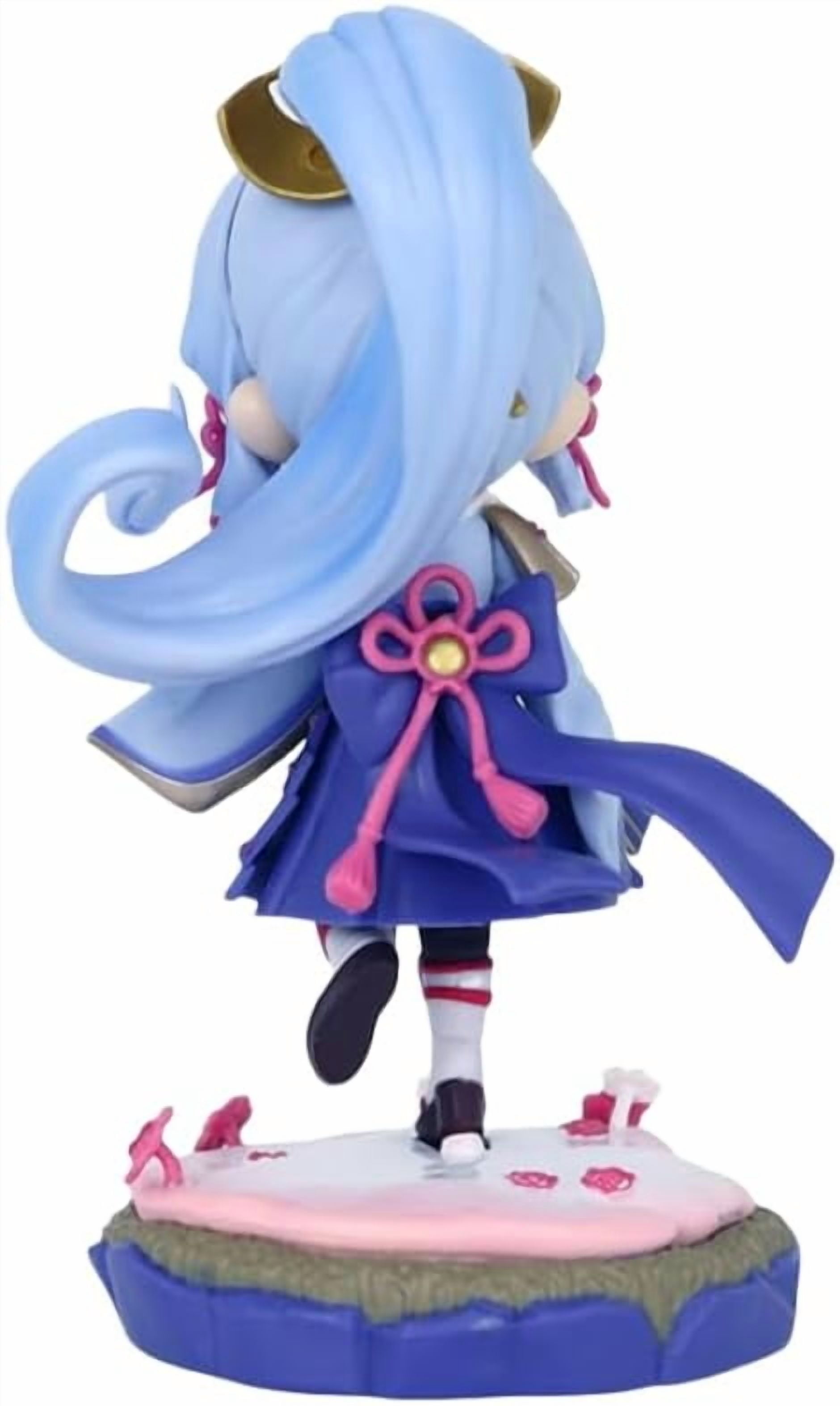 Newly Xinchangda Kamisato Ayaka Figures, Game Cartoon Kamisato Ayaka Figure Statues PVC Q Version Anime Action Figurine Ornements Pour les Fans 15 cm