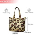 thumbnail image 4 of Gold and Brown Of Leopard Print Travel Tote Bags for Women Carry On,Large Weekender Bags for Women Travel,Multi Functional Duffle Bag for Work,Shopping,Sports, 4 of 5