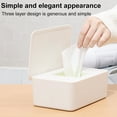 thumbnail image 1 of 2pcs Baby Tissue Box with Lid Paper Dispenser Container Napkin Storage Case Non-Slip Tissues Holder,Tissue Box with Lid Paper Dispenser Container Napkin Storage Case Non-Slip Tissues Holder, Black, 1 of 9