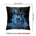 thumbnail image 4 of Ullo0ord 3D Guitar Throw Pillow Covers  Musical Instrument Pillow Cases Rock Roll Music Theme Cushion Cover Music Lover Pillow Covers for Couch Sofa,Set of 2 24x24in, 4 of 7