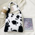 thumbnail image 2 of Bolso de hombro con estampado de animales para mujer, de compras grandes de felpa Vintage de invierno, 2 of 6