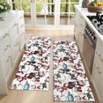 thumbnail image 4 of Kitchen Rugs Sets Of 2,Multicolor Christmas Snowman Pattern Anti Fatigue Kitchen Mat Rugs Non Slip Washable,Decorative Kitchen Floor Mats for Kitchen,Sink,Laundry,17"X47", 4 of 5