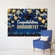 thumbnail image 3 of Otra decoración de pared 200x150 cm Fondo de graduación para fotografía Felicitaciones azules y doradas Clase de graduación de 2022 Suministros para fiestas de graduación Decor, 3 of 5