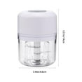 thumbnail image 3 of Uioepy Flash Sale The Electric Ice Crusher Is White Electric Ice Crusher Portable Mini Food Processor Wireless Vegetable Masher With Usb Charging Rainproof Garlic Masher Easy To Use Material For Ice C, 3 of 7