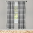 thumbnail image 3 of Ambesonne Ethnic Curtains, Gaelic Culture Pattern, Pair of 28"x84", Charcoal Grey Dimgrey, 3 of 5
