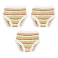 thumbnail image 2 of Under The Nile Organic Cotton Multicolor Stripe Training Pants Set of 3, 2 To 4 Years, 2 of 3
