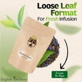 thumbnail image 4 of Blueberry Flavored Green Tea | Loose Leaf Gunpowder Tea - 16oz Resealable Pouch | Pekoe Grade | Fruity Sweet Aroma | Great Hot or Iced | Refreshing Berry Blend | Sri Lanka Uva Region, 4 of 7