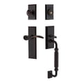 thumbnail image 2 of Nostalgic Warehouse New York Plate F Grip Entry Set Swan Lever in Timeless Bronze, 2 of 3