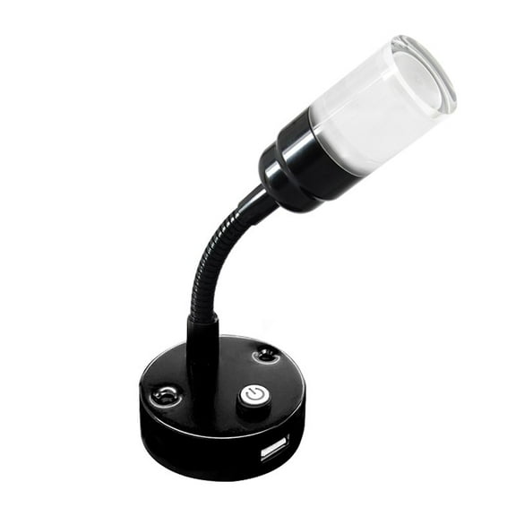 Dream Lighting LED Flexible Reading Light With USB Charge Port/Cool White - 6000K