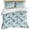 Oatmeal, variant on Teal Morocco Bedding 3 Piece Duvet Cover Set Twin Size, Modern Abstract Art Contemporary Geometric Soft Microfiber Comforter Cover with Zipper Closure & Pillowcases, FadeResistant Quilt Cover