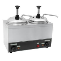 Commercial 2IN1 Nacho Cheese Warmer Hot Fudge Warmer 4.2 Qt Sauce Warmer - FY-Q8 700W