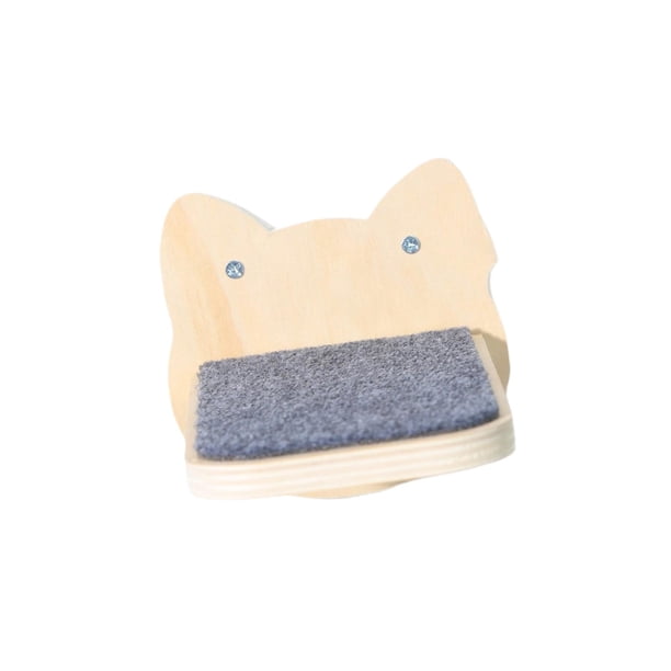 Escalera de pared para gatos de madera con almohadilla, estante de pared versátil, cama para gatos para saltar, descansar, brincar, trepar Color de la madera