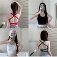thumbnail image 3 of Camisola cruzada de estilo europeo y americano sin espalda para mujer, sexy, hermosa, con espalda descubierta, corta, que combina con todo, parte inferior, envoltura en el pecho, prenda exterior, 3 of 6