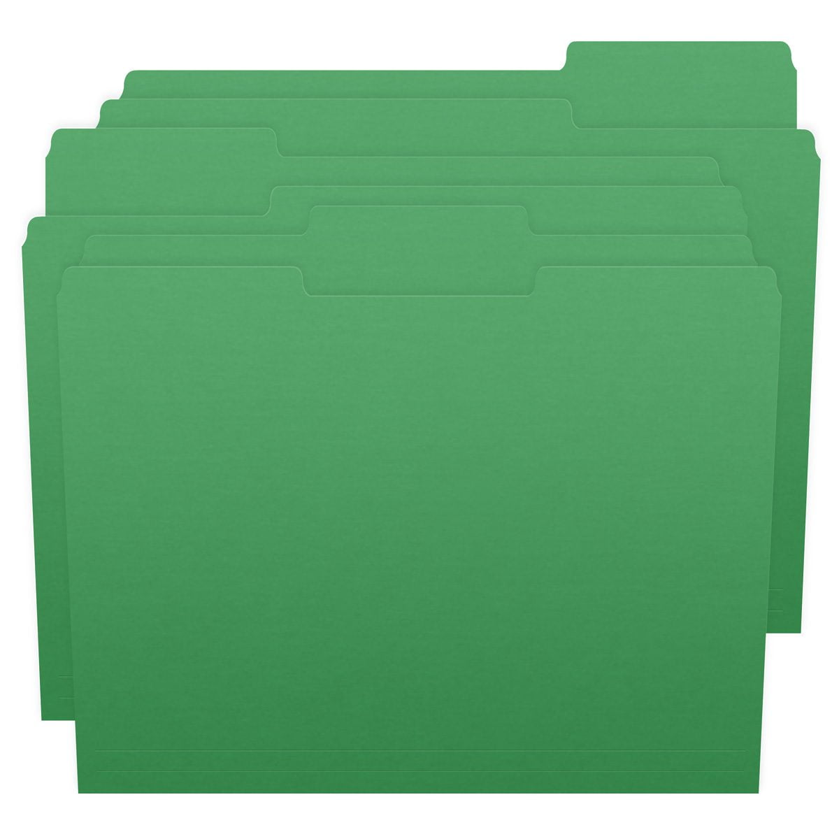 File Folders, 1/3 Cut Top Tab, Letter Size, Perfect for Organizing Documents in File Drawers, Box of 100 (Green)