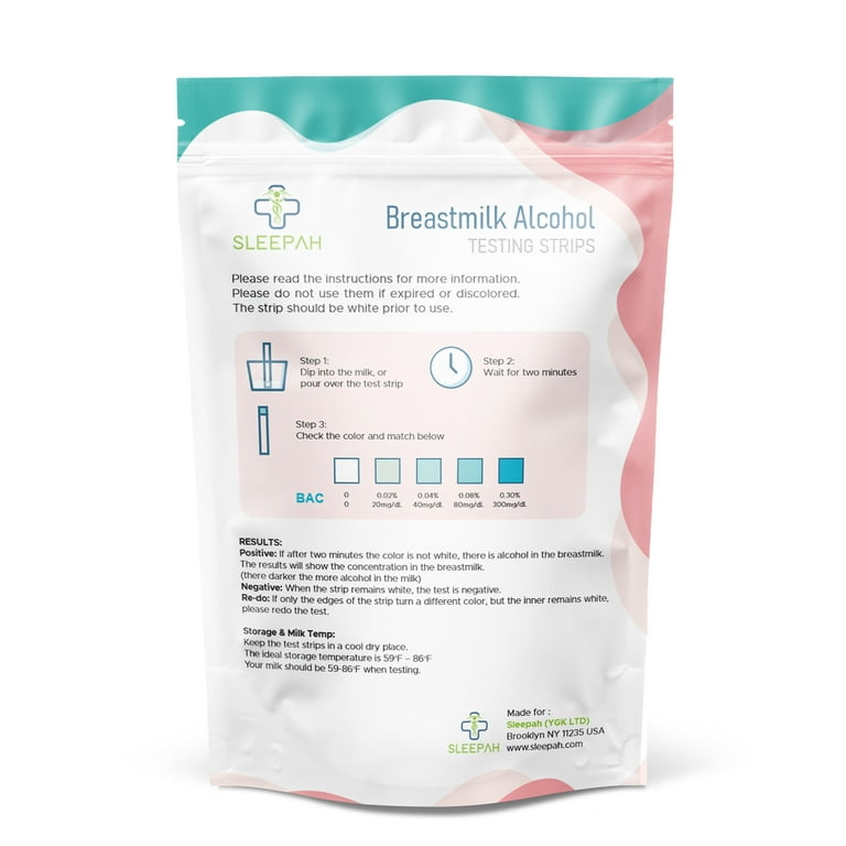 Carethetic Breastmilk Alcohol Test Strips, Quick & Highly Sensitive Alcohol  Detection with Accurate Results at Home - Individually Sealed Pack