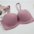 thumbnail image 3 of Jkety Bras for Women Large Bust Full Coverage Lace Plus Size Bra Wireless Bras for Women Pink,90D, 3 of 3