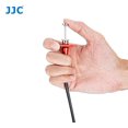 thumbnail image 3 of JJC Cable mecánico rojo de 40 cm, obturador con liberación roscada, diseño de bloqueo de bombilla para exposición prolongada, compatible con Fuji XT1 XT2 XT3 XT4 X100T Leica M6 M7 M8 Sony RX1 Nikon Df, 3 of 5