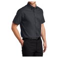 thumbnail image 4 of Mens Short Sleeve Easy Care Cotton/Polyester Shirt Classic Navy/ Light Stone Large, 4 of 6
