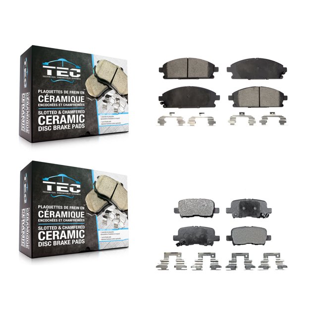 TEC Front Rear Ceramic Brake Pads Kit for Car 2003-2006 Acura MDX KTC-100434
