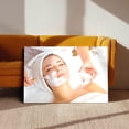 thumbnail image 3 of Spa Facial Relaxation Canvas Wall Art (Self-Care Theme) Ready to Hang for Bathroom, 3 of 8