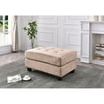 thumbnail image 5 of Malone Mocha Tufted Ottoman, 5 of 5