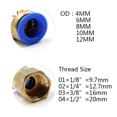 thumbnail image 3 of 10pcs OD 4MM 6MM 8MM 10MM 12MM Pneumatic Connector (1/8'' 1/4'' 3/8'' 1/2'') Female Thread Push In Fitting For Air Pipe Joint Adapter ,Easy to Use, 3 of 3
