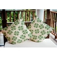 thumbnail image 2 of Simply Daisy 16 in x 16 in Modern and Contemporary Green Floral Polyester Throw Pillow, 2 of 4