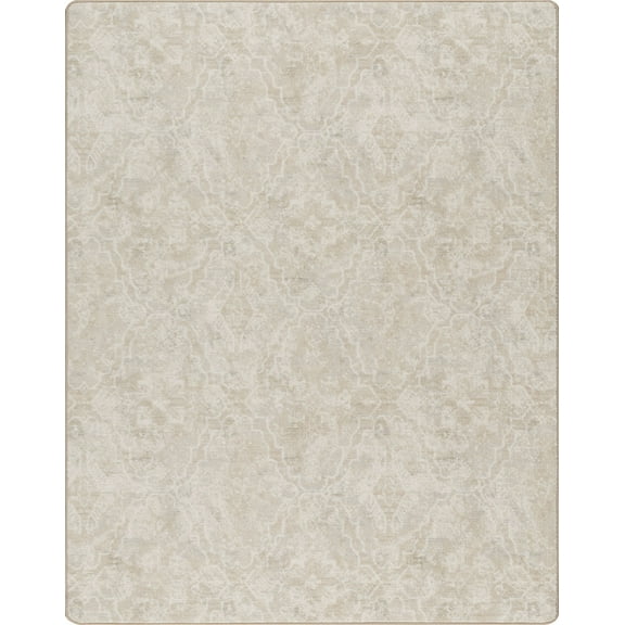 Milliken Imagine Area Rug SHIRVANNA IVORY Shirvanna Ivory Petals Diamonds 7 8 x 10 9 Rectangle