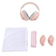 thumbnail image 1 of Orejeras para bebés, diadema para niños pequeños, orejeras con cancelación de ruido para bebés y niños para dormir al aire libre, diadema con conchas rosadas, 1 of 5