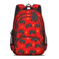 thumbnail image 2 of Game Controller Red Pattern Backpack for School, Cute School Bag with Adjustable Shoulder Straps and Padded Back, 16.9"x12.6"x5.9", 2 of 4