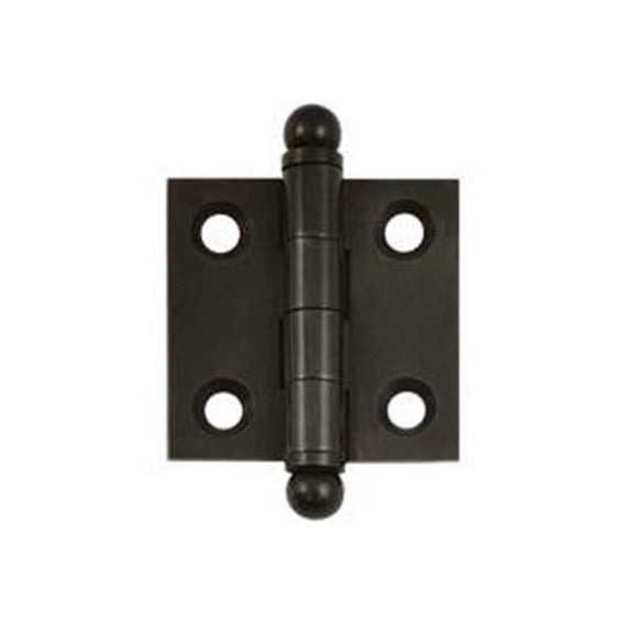 2 x 2 in. Hinge with Ball Tips- Oil Rubbed Bronze - Solid