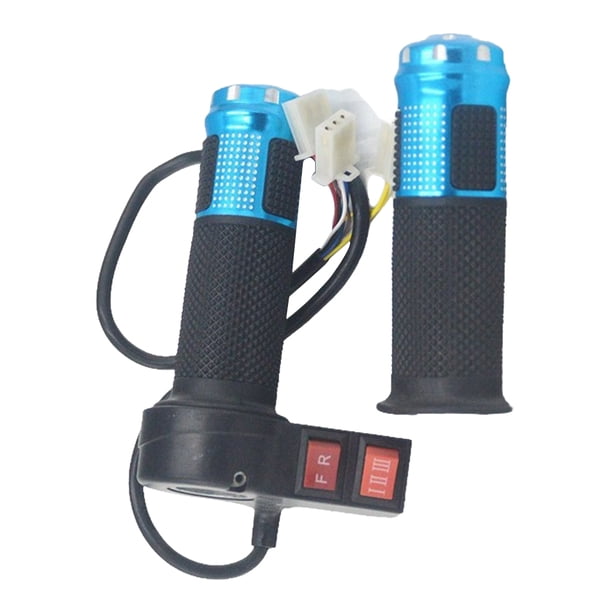 Soidarity Paquete de 2 aceleradores de bicicleta eléctrica de 22mm, pieza de repuesto antideslizante, reparación de manillar de bicicleta eléctrica con Type2 NO2 Soidarity OD022407-01