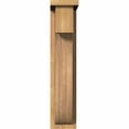 thumbnail image 2 of 5 1/2"W x 10"D x 26"H Del Monte Smooth Corbel w/Backplate, Western Red Cedar, 2 of 9