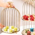 thumbnail image 4 of Organizador de cosméticos con forma de jaula para pájaros de estilo nórdico, estuche familiar para exhibir postres Una sola capa, 4 of 8